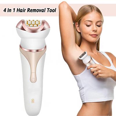 China Multi Functional Women's Hair Remover Epilator Face Hair Removal Machine Trimmer For Face Bikini Body Leg Underarms for sale