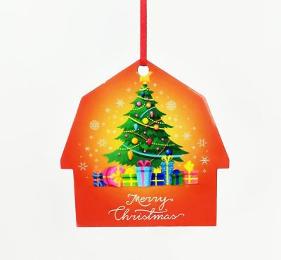 China Popular Christmas Gift Sublimation Blanks Pendants , MDF Personalized Sublimation Blanks Pendant Bulk Christmas Ornaments Discs Supplies For Christmas for sale