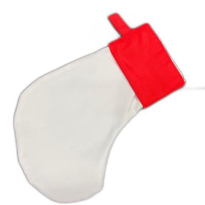 China Polyester 4 Color Sublimation Blank Christmas Stocking Good For Sublimation for sale