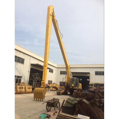 China Long reach work for excavator PC120/PC150 excavator reach boom arm along with excavator bucket cylinder for sale