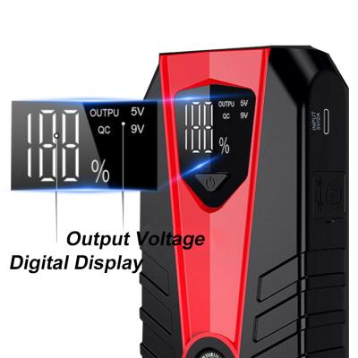 China High Capacity SOS High Capacitor Lighting Power Bank 800A Vehicle Tool Battery Charger Truck Car Battery Jump Starter With Air Compressor for sale