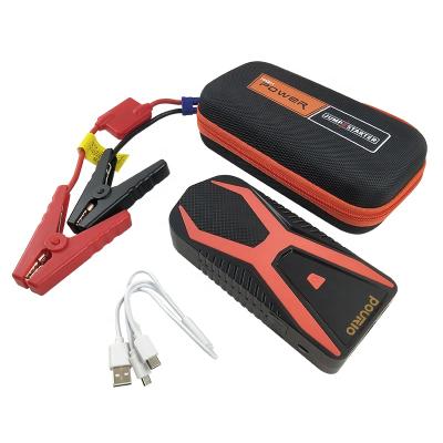 China Car Jump Starter 12V Lithium Mini Jump Box Booster Cable Emergency Tool Kit Super Safe Diesel Jump Starter With LCD Display for sale