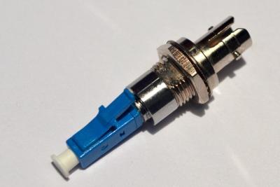 China LC male to ST female fiber optic hybrid adapter for sale