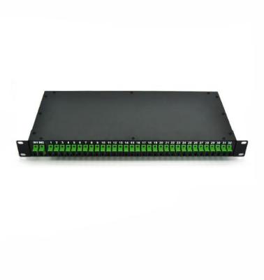 China 2*32 Rack Mounted Splitter , Fiber Optic Splitter With SC/APC Connectors for sale