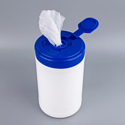 China 1000/1100Ml Container 1000/1100Ml Small Plastic Wet-Wipes Wet Paper Empty Plastic Cleaning Bucket With Lid for sale