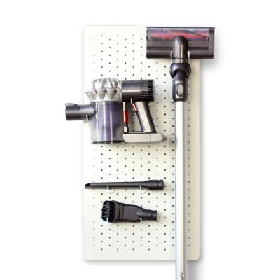 China Sustainable Metal Peg Board Vacuum Cleaner Accessory Tools Organizer Pegboard Shelves For Wall Hanging for sale