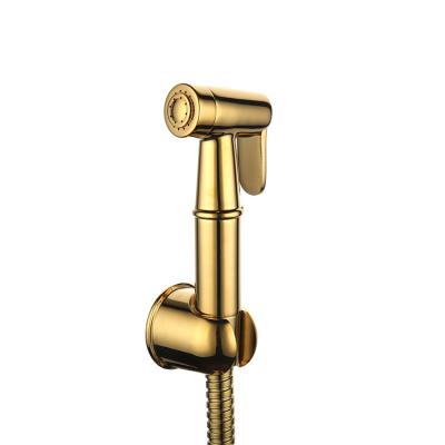 China Personal Hygiene Modern Whole Brass High Pressure Shattaf Seal Bathroom Square Bidet Sprayer Toilet Shower Handheld Sprayer for sale