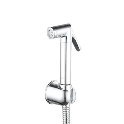 China Modern Brass High Pressure Shattaf Hand Held Bidet Sets Zinc Bracket SS Hose Shower Sprayer Set Muslim Sprayer Kits for sale