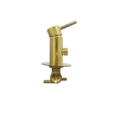 China Modern Gold Color Hot And Cold Water Bathroom Shower Faucet Mixer Valve Faucet With Shower Holder for sale