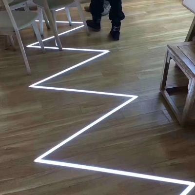 China Inside Lighting Floor Stand Aluminum Profile Channel For LED Strip (1m 2m) for sale