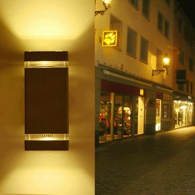 China Foshan Modern Outdoor IP54 LED Outdoor Mounted Light Down Double Heads LED Light Wall Lamp for sale