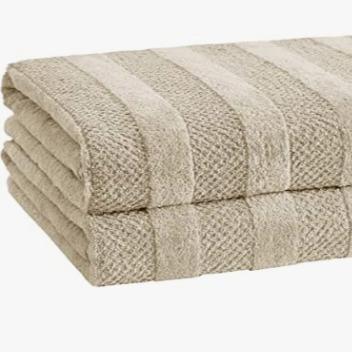 China 100% Cotton Sustainable Quick Dry Bath Towels, Thin Lightweight Design, Textured Double Weave Bath Towels for sale