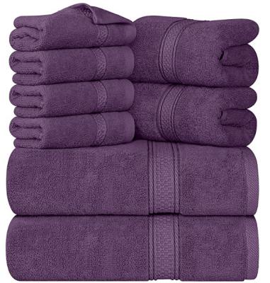 China Child Safe Cotton Bath Towel Set - 8 Pieces Including 2 Bath Towel, 2 Hand Towel, 4 Bath Towel Combination Set Bath Towel for sale