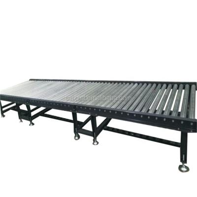 China Flexible Lateral Stability Gravity Roller Conveyor Cargo Handling Conveyor for sale