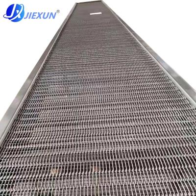 China Food Grade Stainless Steel Wire Belt Conveyor Heat Resistant Spiral Trim Woven Belt Net Chain for sale