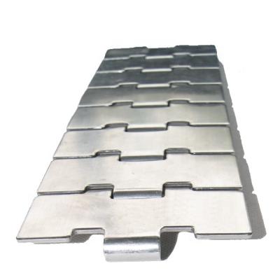 China Jie Xun New Heat Resistant Metal Plate Conveyor Belt for sale