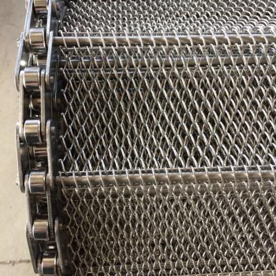 China 304/316 Stainless Steel Mesh Belt Wire Mesh Belt Conveyor Belt Heat Resistant High Temperature Non-Toxic Food Belt for sale