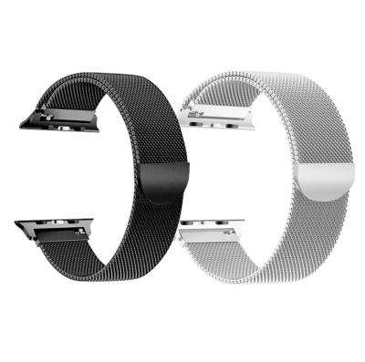 China Stainless Steel Watchband Mesh Milanese Loop Watch Band Magnetic For Apple Watch Band Stainless Steel Strap 38/40/42/44mm for sale