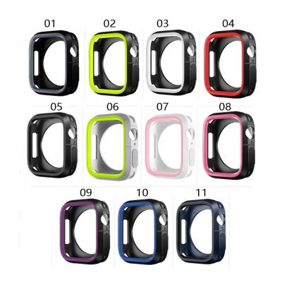 China Color ProtectiveTPU Ultra Protective Case For Apple Watch 38mm 40mm 42m 44mm, Bumper Case For iwatch 5 4 3 2 1 Soft TPU Shockproof Cover for sale