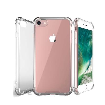 China Shock Absorption For iPhone 7/8 Case Bumper Clear, 2 In 1 Clear TPU PC Case For iPhone SE 2020 Bumper Wholesale, 8 Phone Case Hard Clear TPU for sale