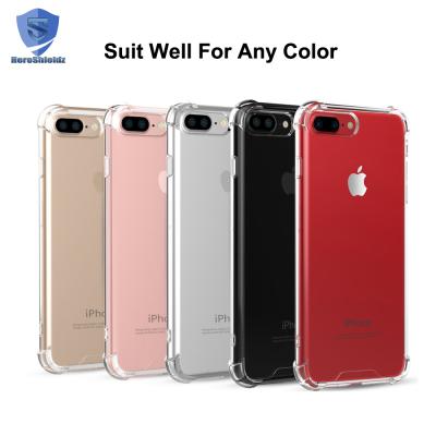 China Premium Shock Absorption Shockproof TPU+Hard PC Anti Scratch Back Cover Pro Clear Protective Cases For iPhone 7 Plus for sale