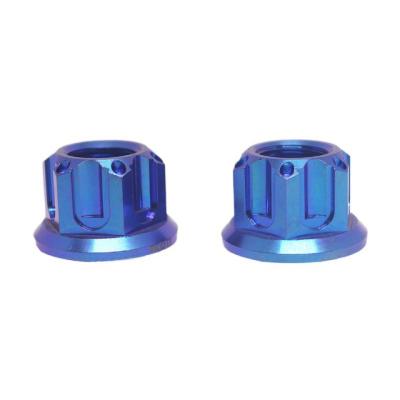 中国 Bicycle machinery equipment colorful titanium fancy nut alloy self-confidence car fastener M6M8M10M12 販売のため