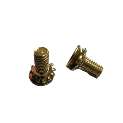 China Flower Tooth Countersunk Door Lock Cross Screw With Anti-loosening Claw Screw Lock Screw Galvanized zu verkaufen