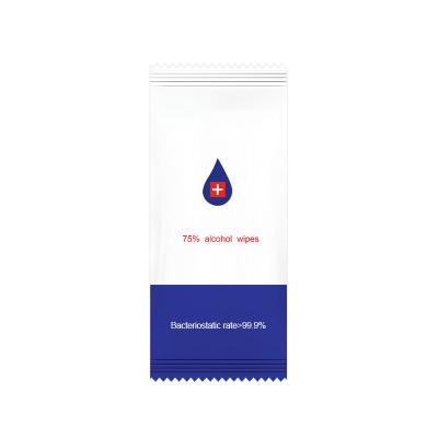 China OEM Eco-friendly Disposable Cloth Ethanol Disinfection Wet Disinfection Cloth Wholesale Customizable Logo for sale