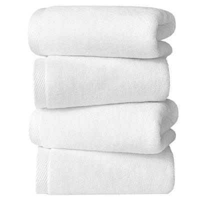 China Viable Luxury Five Star Pure Cotton Hotel Towels OEM White Towel Beauty Salons Can Customize Logos Hotel Towel for sale