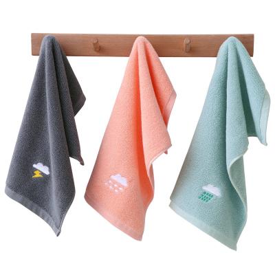 China Sustainable OEM Pure Cotton Soft And Absorbent Wholesale Children's Pure Cotton Towel Kids Towel for sale