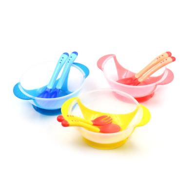 China Disposable Baby Kids Cutlery Set Silicone Baby Toddler Cutlery Silicone Baby Dish Suction Cutlery Set Silicone for sale