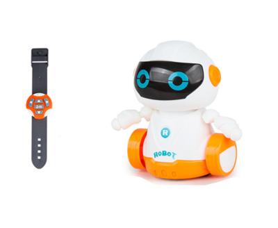 China Cartoon Battery Operated Remote Control Smart Watch Set Toys Boy Robot Watch Toy DF DIY RC Toy RC Robot With LED Gift Toy Walking Robot for sale