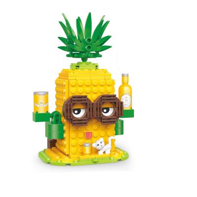 China Building Toy 249pcs DIY Pineapple Beer Store Building Block Sets Brands Bulk Bricks Set Play Fun Board Game Best Selling Product 2022 for sale