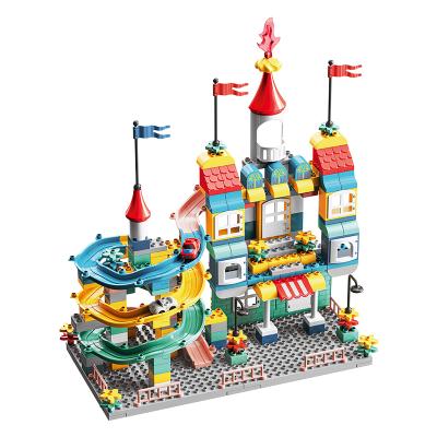 China 209 Piece Dream Castle Track Building Bricks Construction Toy DF DIY Custom Set Fun Bulk Board Game Best Selling Brands Bricks Product for sale