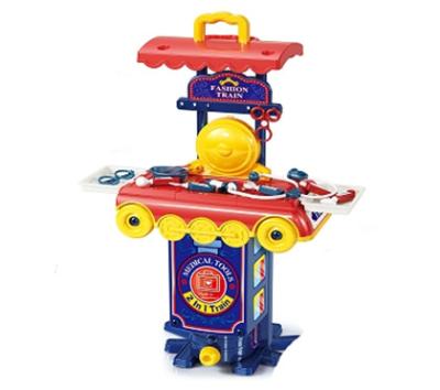 China DF 2022 Innovative Plastic Products 3 in 1 Train Pretend Educational Toy Kids Dessert Doctor Toys Game Toys for Children Gift Best Sale for sale