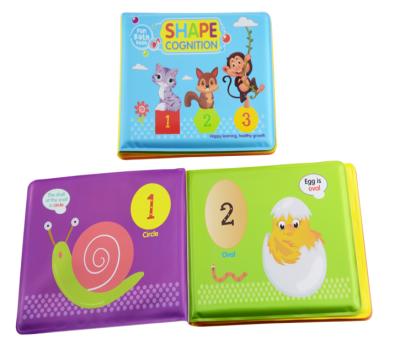 China Hot Selling Funny Magic Plastic Book DF Water Color Baby Book Bath Time Waterproof Changing Plastic Book For Kids for sale