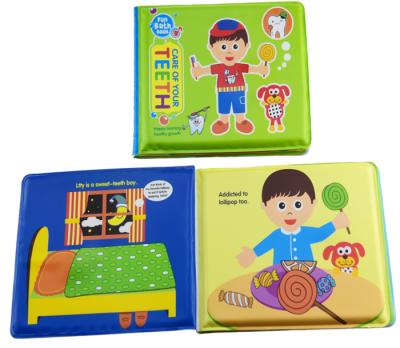 China Hot Selling Funny Magic Plastic Book DF Water Color Baby Book Bath Time Waterproof Changing Plastic Book For Kids for sale