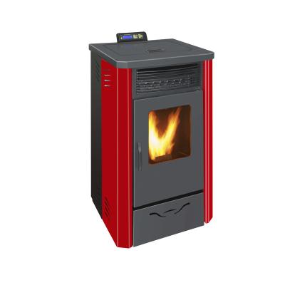 China 13kw Indoor Self-Feeding Wood Pellet Fireplaces Stoves for sale