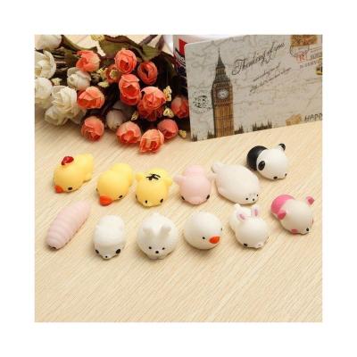 China Silicone Random Squishy Toy Squeeze Toys Animal Hand Relaxation and Mini Animal Colorful Soft Color Fidget for sale