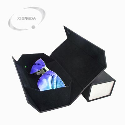 China Wholesale Custom Logo Oversized Glasses Storage Fashion Sunglasses Case Glass Folding Packing Box for sale