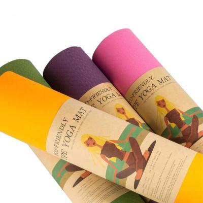 China Popular hot selling yoga fitness exercise yoga mat non-slip and waterproof advanced mat with cheap price for sale