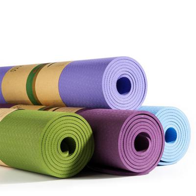 China Good quality fitness exercise yoga mat soft strip mat material and durable yoga mat hot sale in china for sale