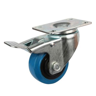 China High Quality Galvanized Steel Flight Case PU Wheek Swivel Flight Case Caster And Wheels for sale