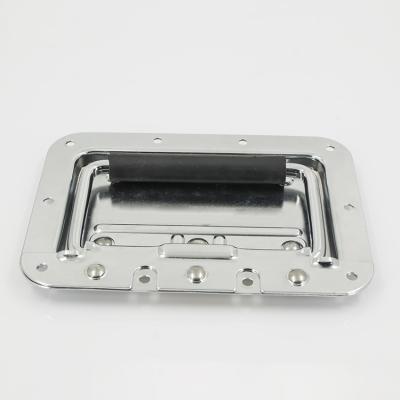 China Flight Case Big Spring Loaded Flight Case Handle In Recessed Plate HD002 for sale