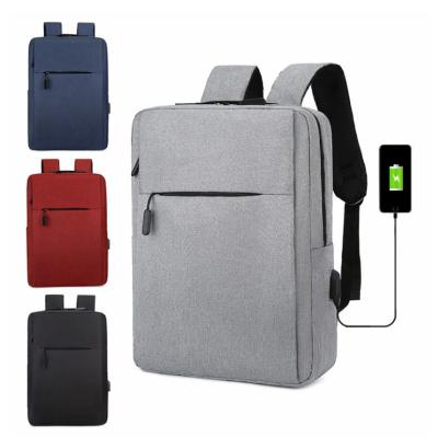 China With Inner Compartment USB Charger Laptop Backpack USB Russia Business Man Laptop Backpack Light Weight Four Warm Colors for sale