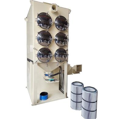 China Building Material Shop Glorair Wood Dust Collector Pulse Jet Cleaning Cartridge Air Filter Equipment For Wood Dust Removal for sale