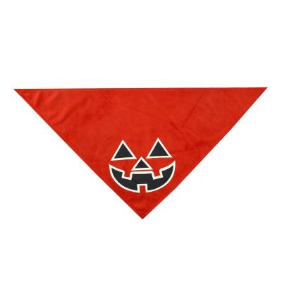 China 2021 Viable Dog Bandana Soft Reflective Theme Halloween Dog Triangle Bandage for sale