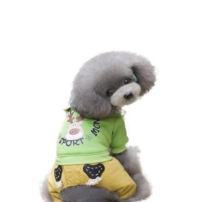 China 2021 Viable Christmas Elk Pet Party Hoodie Dog Autumn Winter Soft Cotton Clothes for sale