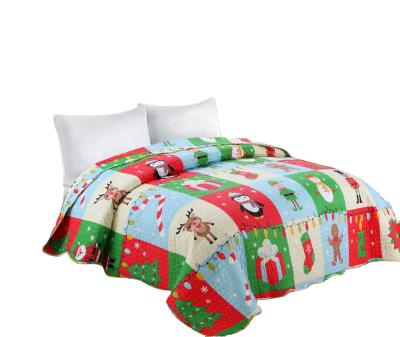 China Christmas Gift KOREAN Wholesale Kids Stitch Washable Microfiber Thin Quilt Print for sale