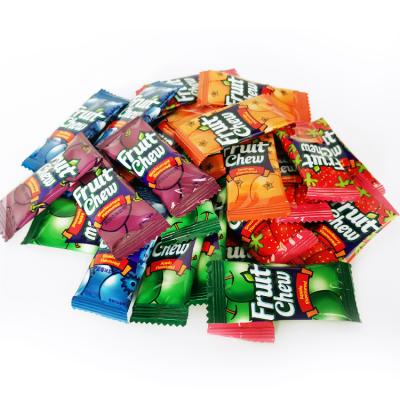 China 500G Fruty Jelly Multiple Color Assorted Fruit Permen Natural Taste Casual Snacks Chewy Candy With Bag for sale